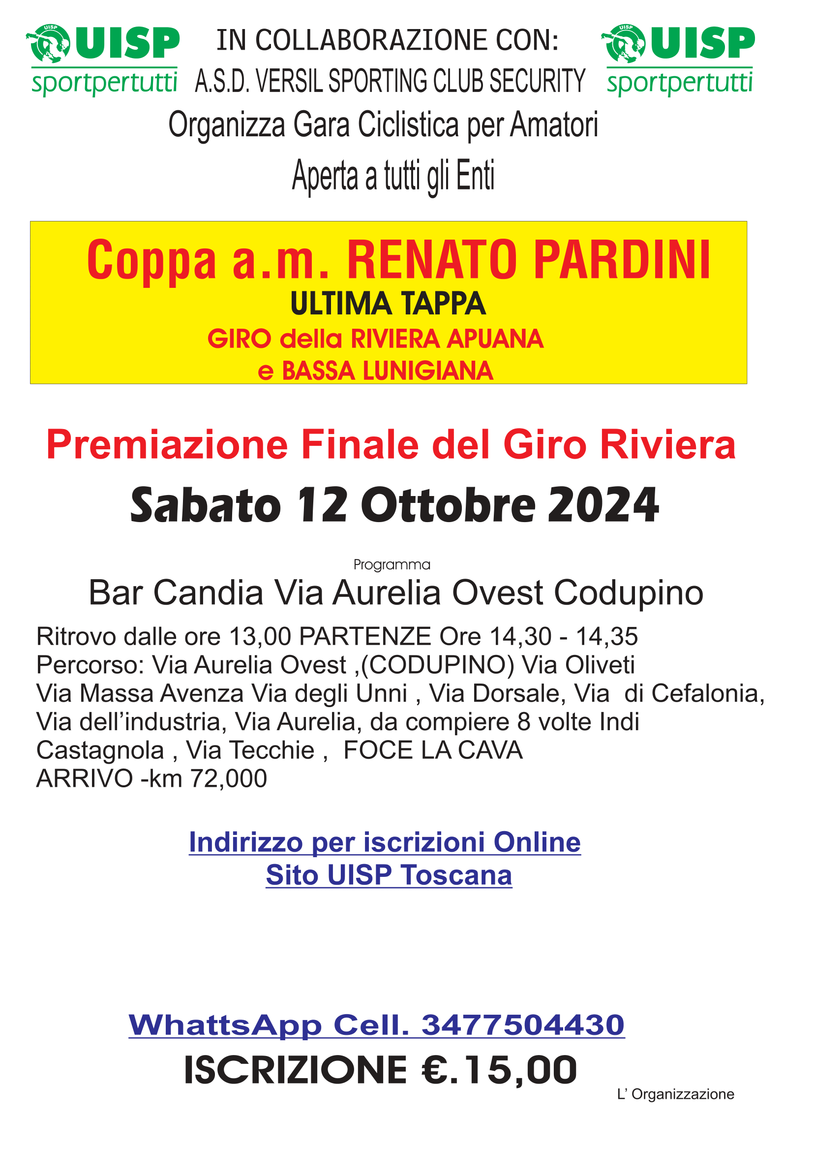 COPPA A.M. REANTO PARDINI