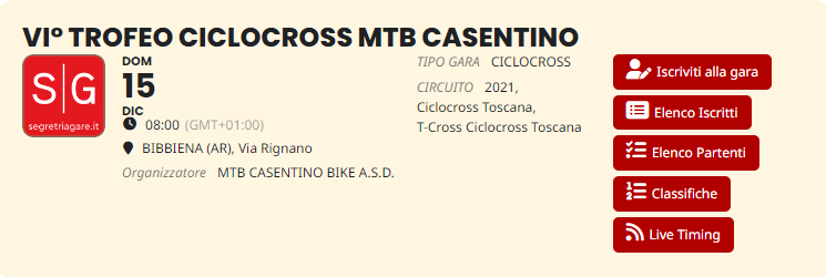 VI° TROFEO CICLOCROSS MTB CASENTINO